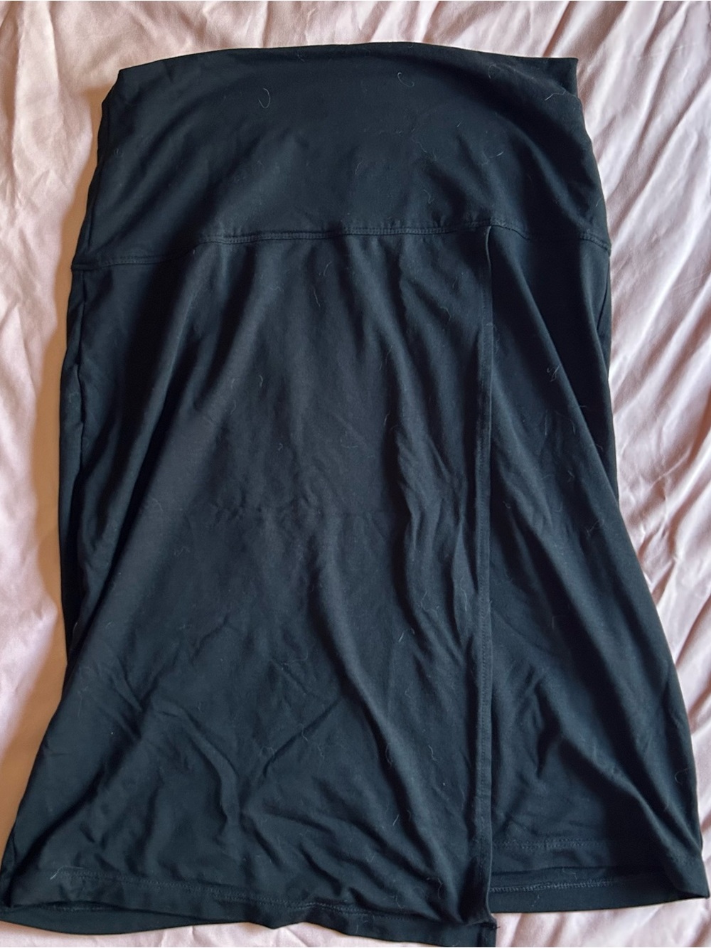 Athleta Black Stretch Midi Skirt
